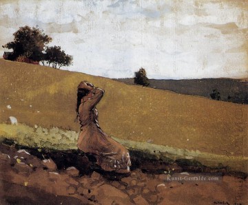  maler - The Green Hill alias auf dem Hügel Realismus Maler Winslow Homer